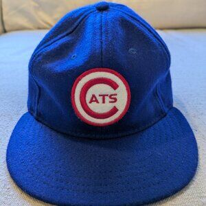 Ebbets Field Flannels Fort Worth Cats 1959 Vintage 7 1/8 fitted hat